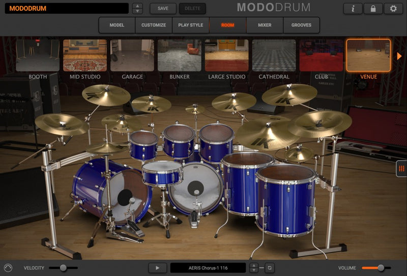 New IK Multimedia MODO Drum 1.5 Modal Synthesis Virtual Instrument Mac/PC AU/VST/AAX (Download/Activation Card)