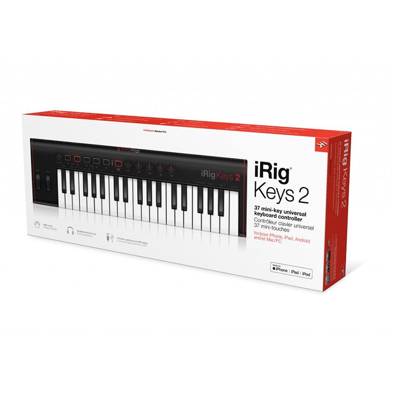 New IK Multimedia iRig Keys 2 37-key Controller for iOS, Android, and Mac/PC