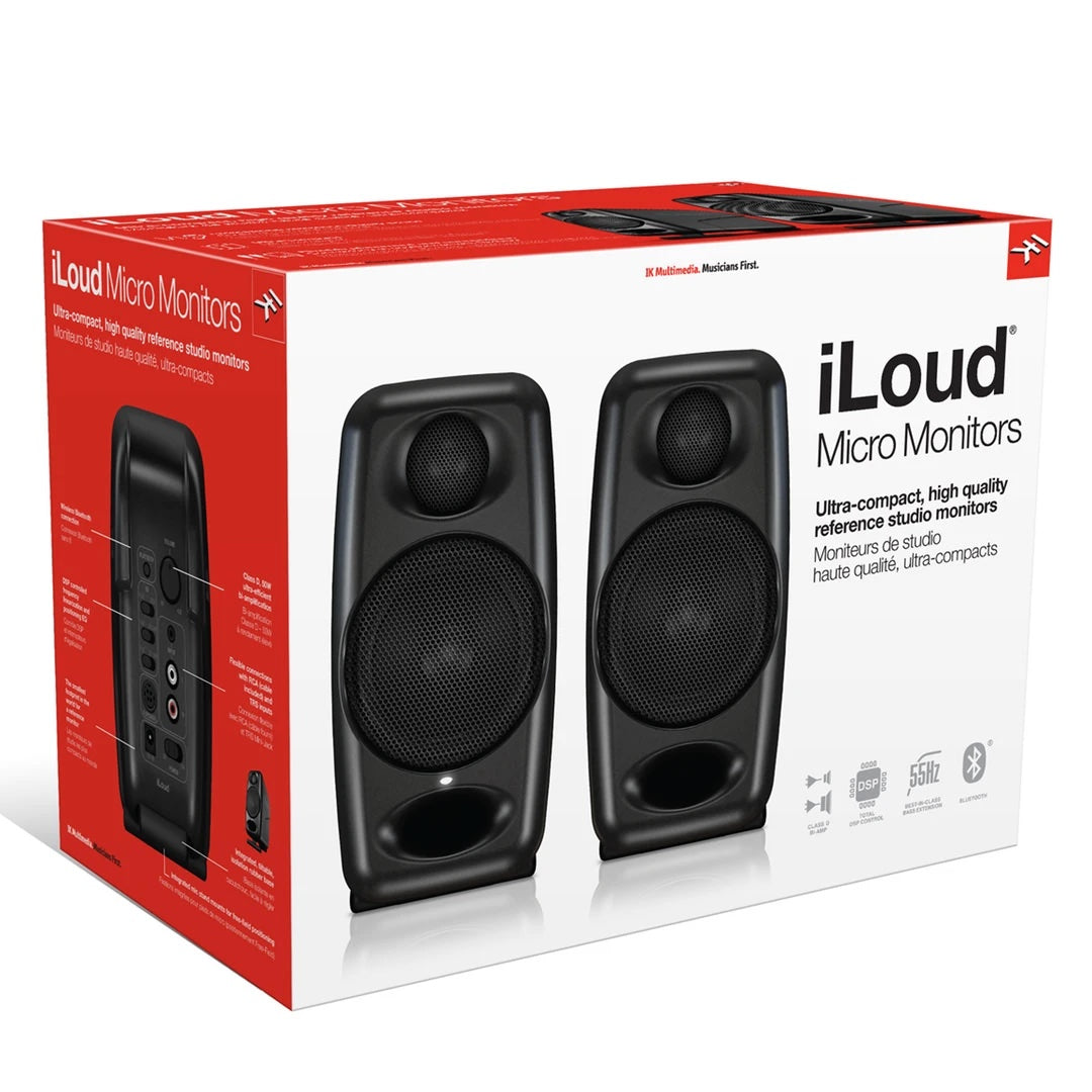 New IK Multimedia iLoud Micro Monitors (Pair, Black) | Free Interface!