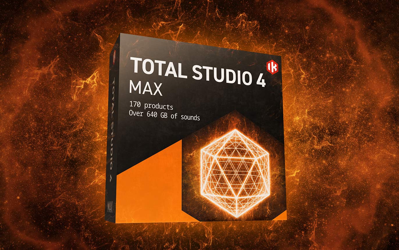 New IK Multimedia  Total Studio 4 MAX | MAXgrade | The Ultimate Collection of Authentic Sounds and Gear | Mac/PC | AU/AAX/VST | (Download/Activation Card)