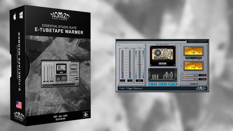 New Nomad Factory E TubeTape Warmer Software- AAX/VST/Mac/PC (Download/Activation)