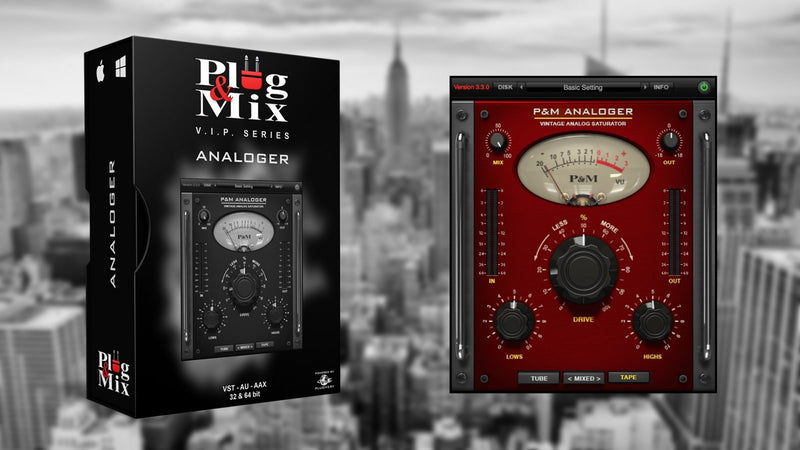 New Plug and Mix Analoger Software - AAX/VST/Mac/PC (Download/Activation Card)