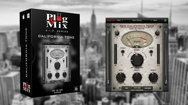 New Plug And Mix California Tone Software - AAX/VST/Mac/PC (Download/Activation Card)