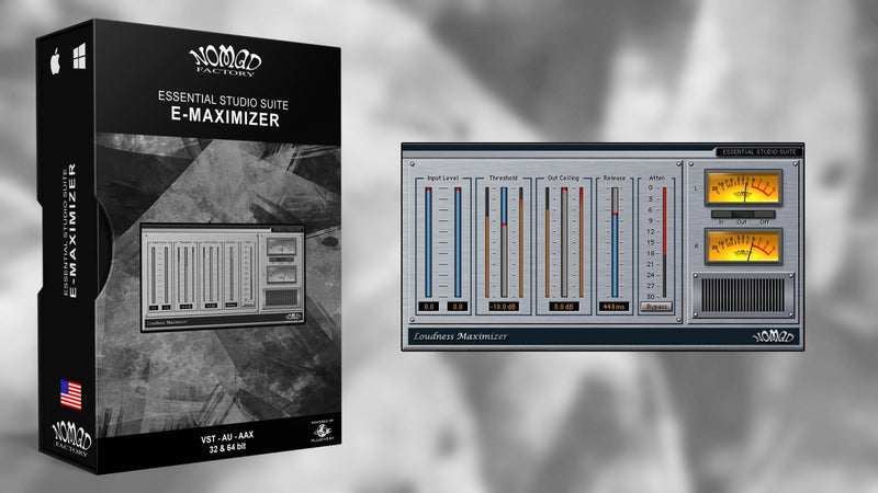 New Nomad Factory E Maximizer Software - AAX/VST/Mac/PC (Download/Activation)