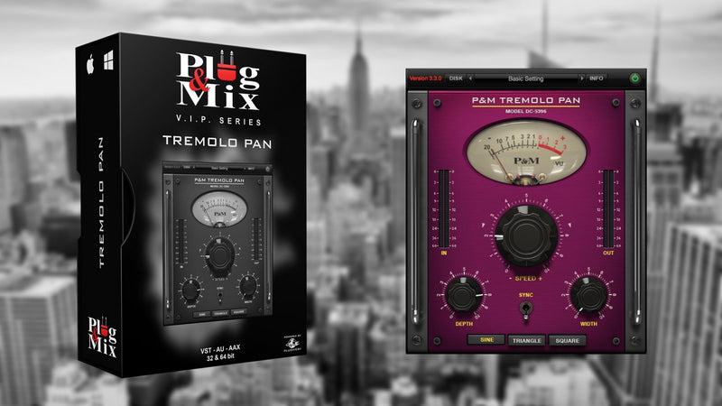 New Plug And Mix Tremolo Pan Software - AAX/VST/Mac/PC (Download/Activation Card)