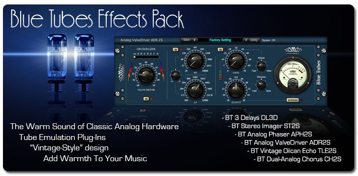 New Nomad Factory Blue Tubes Effects Pack - AAX/VST/Mac/PC (Download/Activation)