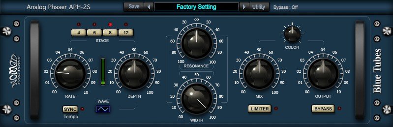 New Nomad Factory Blue Tubes Analog Phaser APH2S Software - AAX/VST/Mac/PC (Download/Activation)
