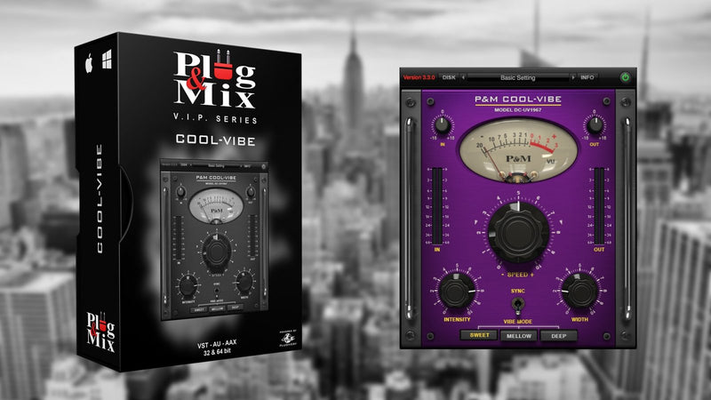 New Plug And Mix Cool-Vibe Plugin Software - AAX/VST/Mac/PC  (Download/Activation Card)