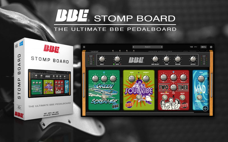New BBE Stomp Board 1.4.0 - Virtual Processor Plug-in MAC/PC AAX, VST, AU (Download/Activation Card)