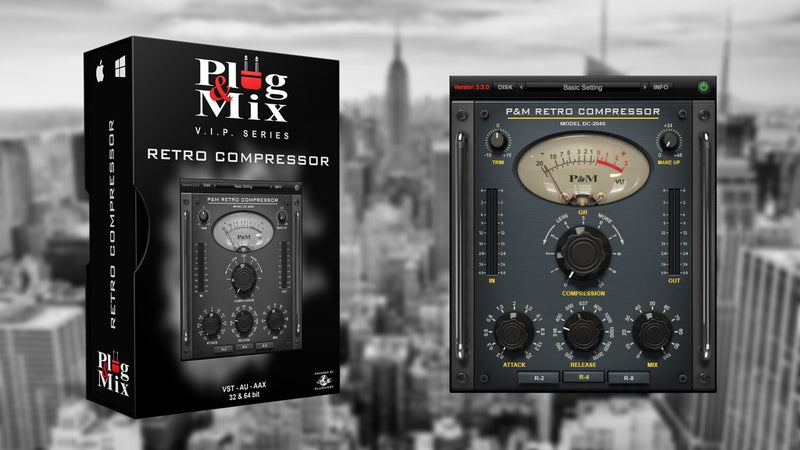 New Plug And Mix Retro Compressor Software - AAX/VST/Mac/PC (Download/Activation Card)