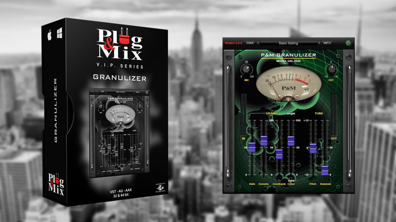 New Plug And Mix Granulizer Software - AAX/VST/Mac/PC  (Download/Activation Card)