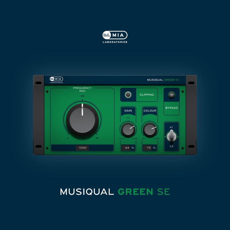 New MIA  Laboratories Musiqual GREEN SE Software (Download/Activation Card)