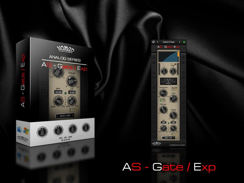 New Nomad Factory AS - Gate Expander Plugin Software - AAX/VST/Mac/PC (Download/Activation)