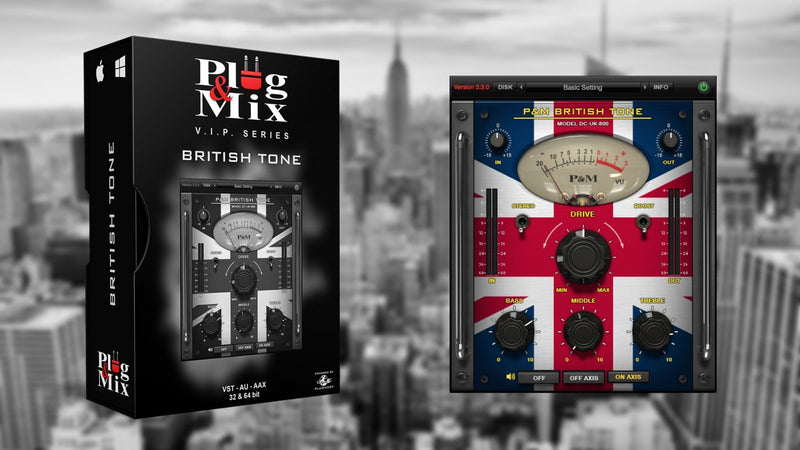 New Plug And Mix British Tone Software - AAX/VST/Mac/PC (Download/Activation Card)
