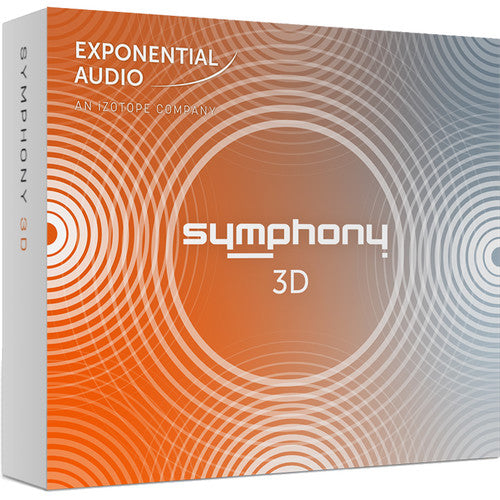 New iZotope Exponential Audio Symphony 3D - Algorithmic Reverb for Stereo, Surround, or Immersive Audio Applications (Download/Activation Card)