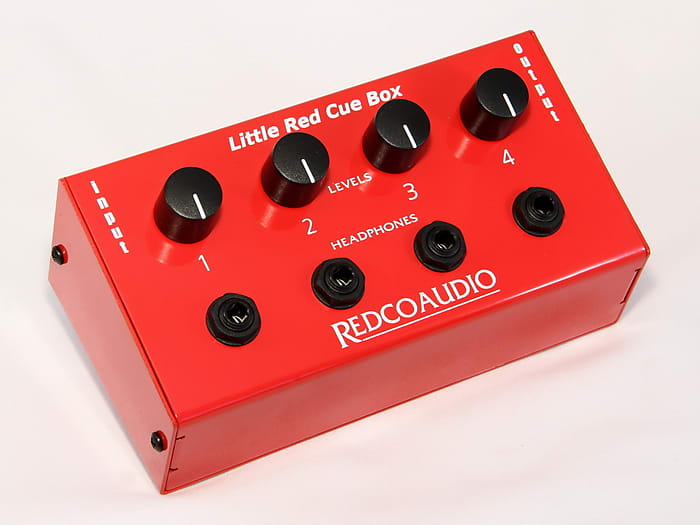 New REDCO Little Red Cue Box 4-Headphone Monitor Box w/Individual Level Control