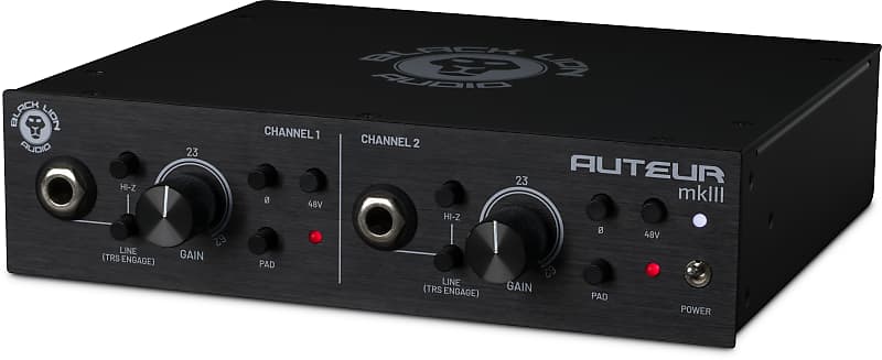 New Black Lion Audio Auteur MkIII 2-Channel Microphone Preamp - Fast And Transparent — Perfect for Capturing Every Nuance and Detail!