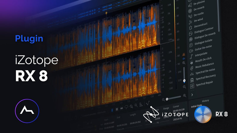 New iZotope RX 8 Advanced Audio Restoration and Repair Software (Download/Activation Card)