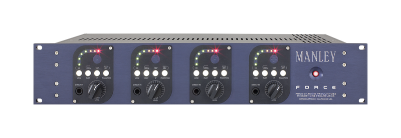 New Manley Labs FORCE -  4-Channel Microphone Preamp - High Voltage = High Headroom = High Fidelity