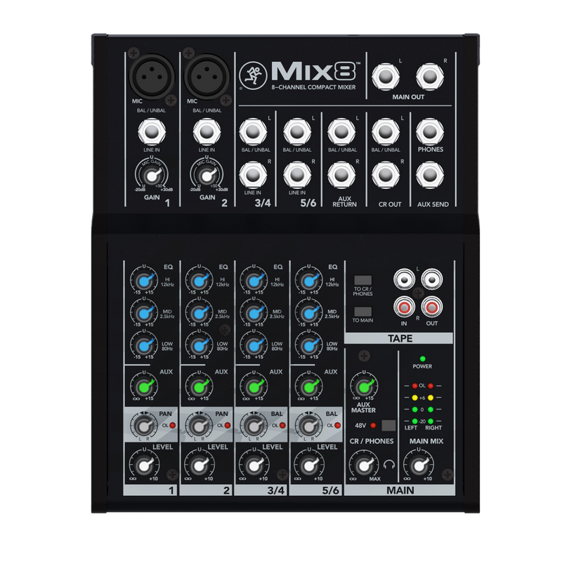 New Mackie Mix8 Mix Series Compact Mixer
