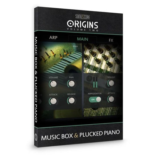 New Sonuscore Origins Vol.2: Music Box & Plucked Piano Virtual Instrument AAX AU VST MAC/PC Software -(Download/Activation Card)
