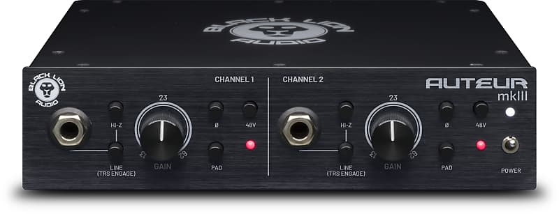 New Black Lion Audio Auteur MkIII 2-Channel Microphone Preamp - Fast And Transparent — Perfect for Capturing Every Nuance and Detail!