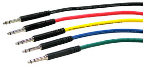 New Redco RJM TT/Bantam Patchbay Cables | Blue or Yellow Only - 12"