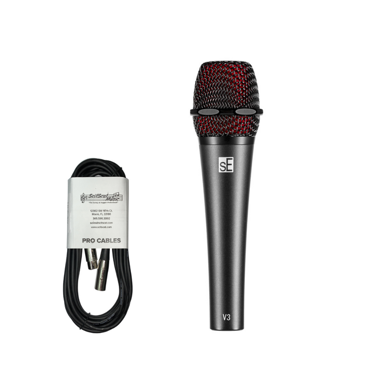 New sE Electronics V3 Handheld Cardioid Dynamic Microphone - Built For The Stage