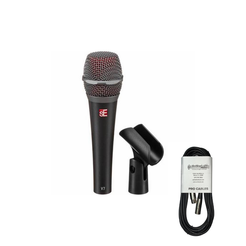 New sE Electronics V7 Handheld Supercardioid Dynamic Microphone - Free XLR