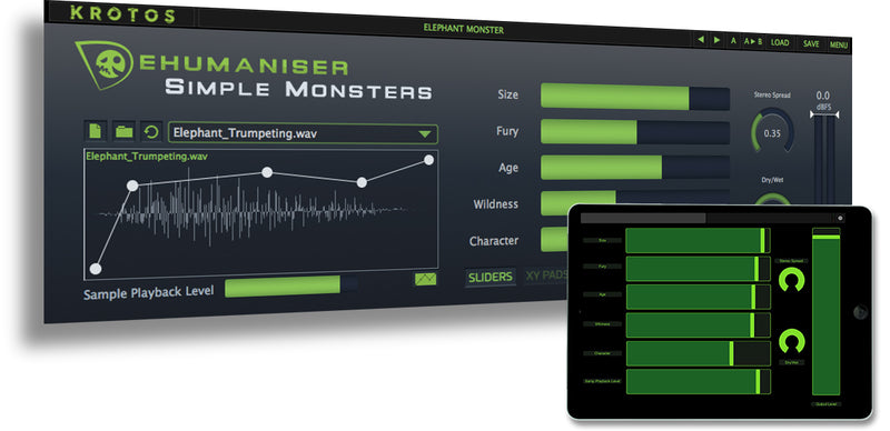 New Krotos Audio Dehumaniser Simple Monster Software (Download/Activation Card)