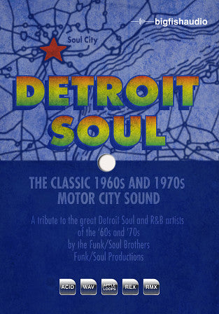 New Big Fish Audio DETROIT SOUL MAC/PC Software (Download/Activation Card)