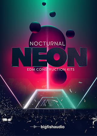 New Big Fish Audio NOCTURNAL NEON: EDM CONSTRUCTION KITS MAC/PC Plugin Software - (Download/Activation Card)