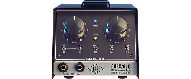 New Universal Audio S610  Solo 610 Classic Tube Single Channel Mic Preamp