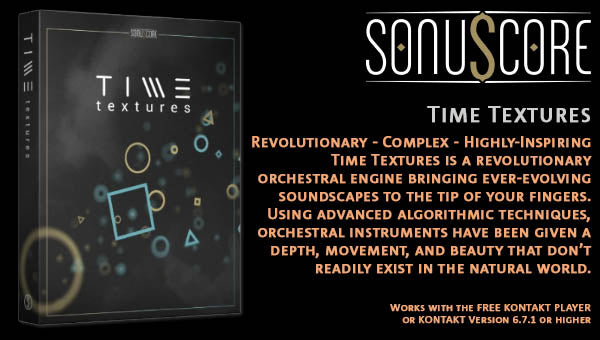 New Sonuscore Time Textures Library MAC/PC Software -(Download/Activation Card)