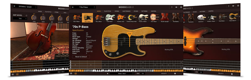 New IK Multimedia MODO BASS 2 Electric Bass Virtual Instrument - (Download/Activation Card)