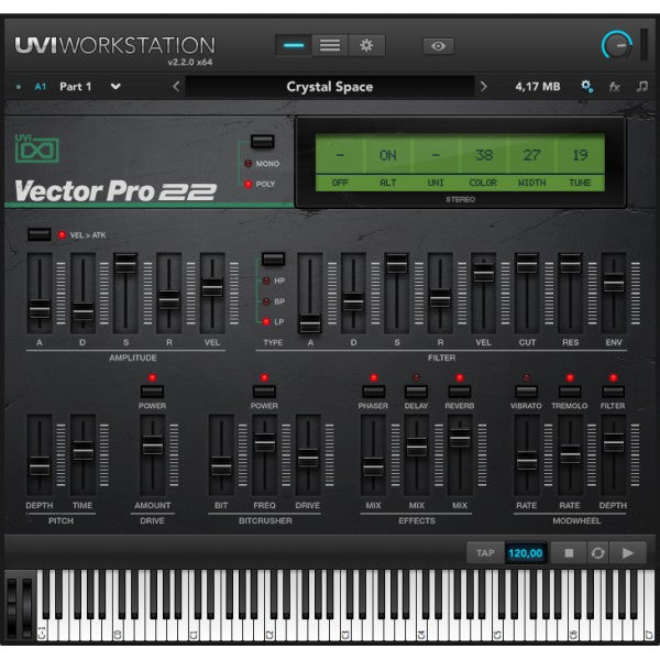 New UVI Vector Pro VI Software (Download/Activation Card)