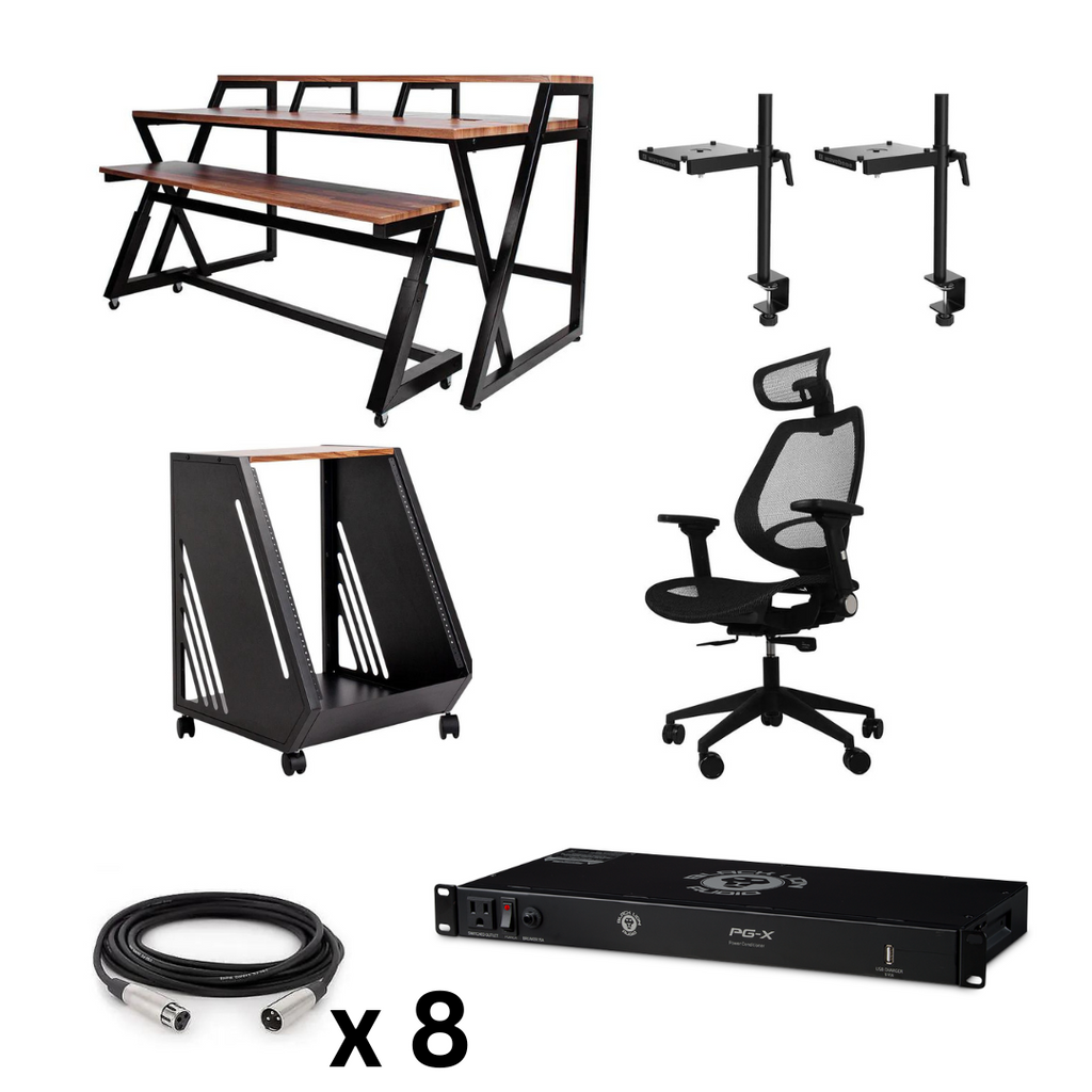 New Wavebone Studio Furniture Bundle - Headquarter Desk, Fin Rack, Voy